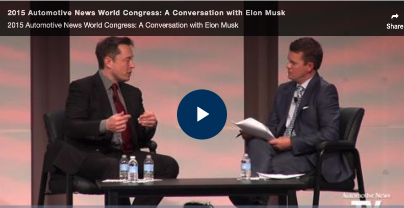 Automotive News: Elon Musk Interview, 2015